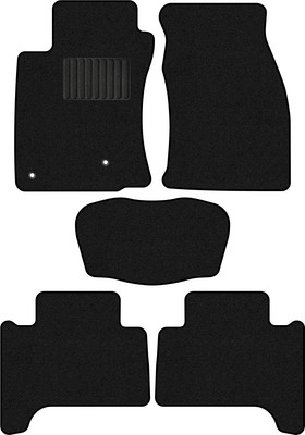 Комплект ковриков для авто Alicosta 0681_1_PR-6 для Lexus GX470 SUV/J120 2002-2009 (ворс, черный) - 