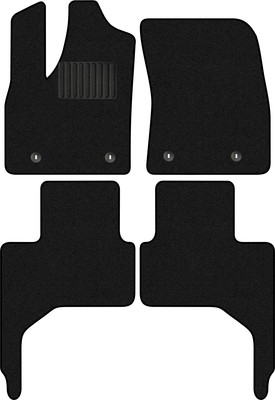 Комплект ковриков для авто Alicosta 2351_1_PR-6 для Lexus LX600 IV SUV/J300 2021-н.в. (ворс, черный) - 