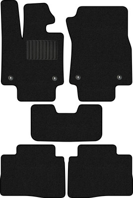 Комплект ковриков для авто Alicosta 2352_1_PR-6 для Lexus NX 250 II SUV 2021-н.в. (ворс, черный) - 