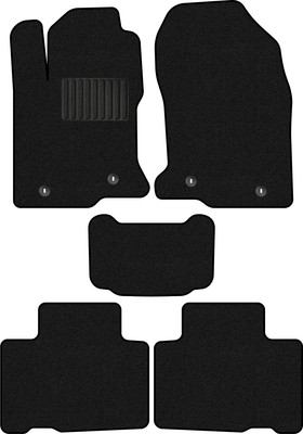 Комплект ковриков для авто Alicosta 2355_1_PR-6 для Lexus NX300 I SUV/AYZ15 2017-н.в. (ворс, черный) - 