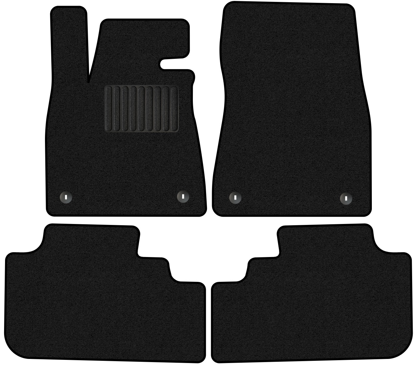 Комплект ковриков для авто Alicosta 2356_1_PR-6 для Lexus RX200T SUV/AGL20W/AGL25W 2015-2017 (ворс, черный) — фото 1