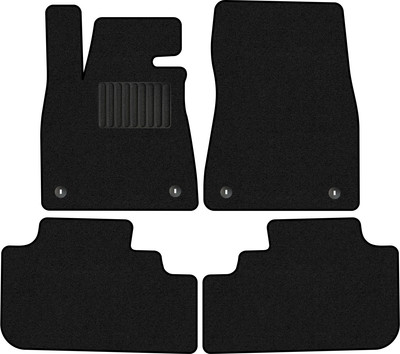 Комплект ковриков для авто Alicosta 0706_1_PR-6 для Lexus RX350 IV SUV/GGL25 2015-н.в. (ворс, черный) - 