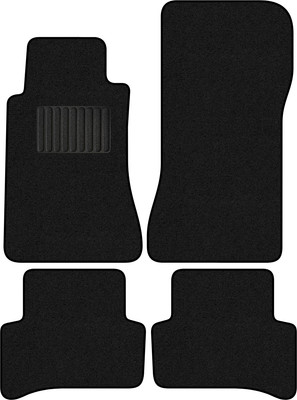 Комплект ковриков для авто Alicosta 0768_1_PR-6 для Mercedes-Benz C-Class II седан/универсал (ворс, черный) - 