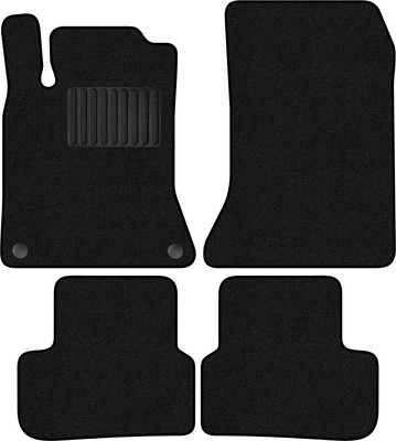 Комплект ковриков для авто Alicosta 0778_1_PR-6 для Mercedes-Benz CLA-Class I седан/C117 (ворс, черный) - 