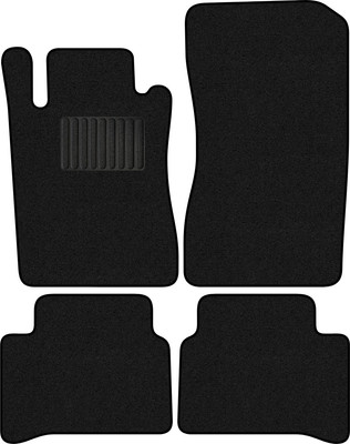 Комплект ковриков для авто Alicosta 0784_1_PR-6 для Mercedes-Benz CLS-Class I седан/C219 2004-2010 (ворс, черный) - 