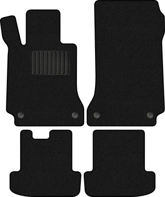 Комплект ковриков для авто Alicosta 0785_1_PR-6 для Mercedes-Benz E-Class IV купе/C207 (ворс, черный) - 