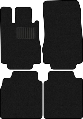 Комплект ковриков для авто Alicosta 0838_1_PR-6 для Mercedes-Benz S-Class IV седан/W220 Long (ворс, черный) - 