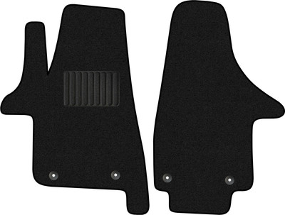 Комплект ковриков для авто Alicosta 2386_1_PR-6 для Volkswagen California минивэн/T6 2015-2019 (ворс, черный) - 