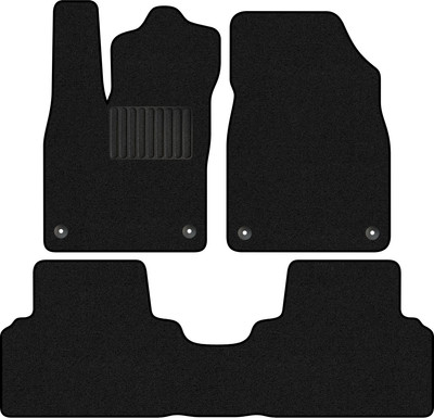 Комплект ковриков для авто Alicosta 2121_1_PR-6 для Volkswagen ID.3 I SUV/хэтчбек 2019-н.в. (ворс, черный) - 