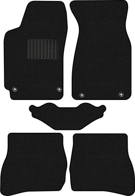 Комплект ковриков для авто Alicosta 1402_1_PR-6 для Volkswagen Passat V седан/универсал 1996-2005 (ворс, черный) - 