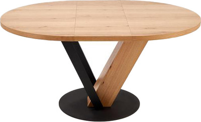 Обеденный стол Halmar Fanis Okragly (натуральный/черный) - 