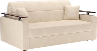 Диван Mebel-Ars Аккордеон Бакли НПБ 155x200 (бархат бежевый Star Velvet 6 Light Beige) - 