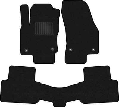 Комплект ковриков для авто Alicosta 2398_1_PR-6 для Volkswagen Tiguan II SUV/AD1+задний ряд (ворс, черный) - 