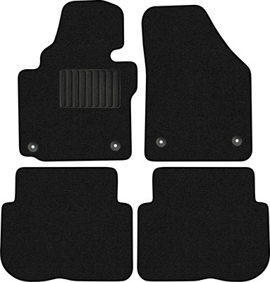 Комплект ковриков для авто Alicosta 1754_1_PR-6 для Volkswagen Touran I минивэн/1T 2010-2015 (ворс, черный) - 
