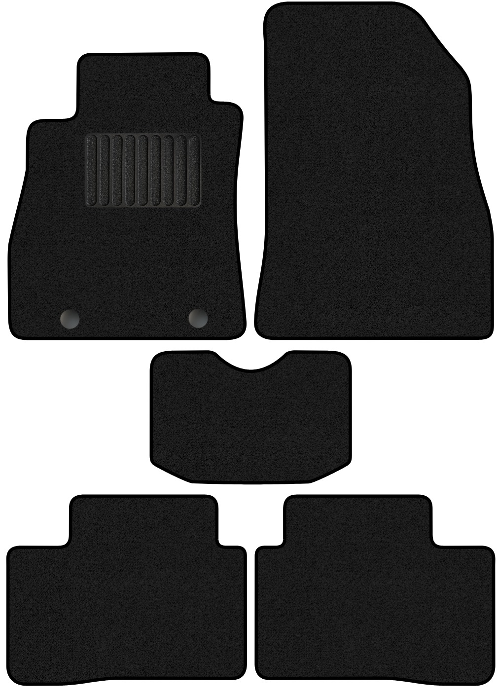 Комплект ковриков для авто Alicosta 0930_1_PR-6 для Nissan Juke SUV/YF15 2011-2020 (ворс, черный)