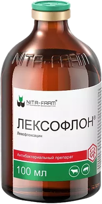 

Раствор антибактериальный для животных, Лексофлон