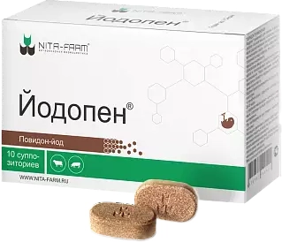 Таблетки противовоспалительные для животных Nita-Farm Йодопен (2шт) - 