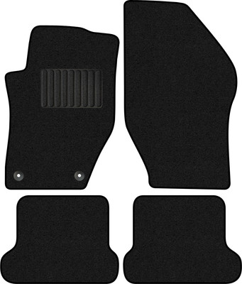 Комплект ковриков для авто Alicosta 2448_1_PR-6 для Peugeot 308 I кабриолет/T7/4B 2009-2011 (ворс, черный) - 