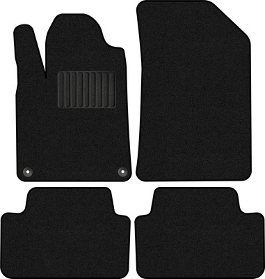 Комплект ковриков для авто Alicosta 1067_1_PR-6 для Peugeot 407 I седан/6D 2004-2010 (ворс, черный) - 