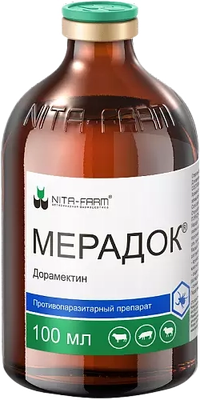 Раствор от паразитов Nita-Farm Мерадок (100мл) - 