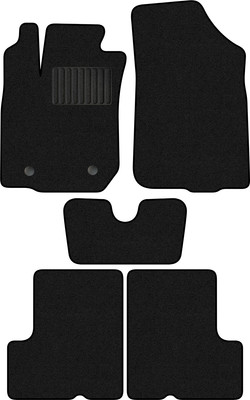 Комплект ковриков для авто Alicosta 2457_1_PR-6 для Renault Duster I SUV/2WD 2010-2015 (ворс, черный) - 