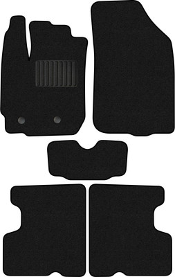 Комплект ковриков для авто Alicosta 1115_1_PR-6 для Renault Duster I SUV/HS 2015-2021 (ворс, черный) - 