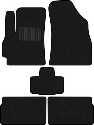 Комплект ковриков для авто Alicosta 2437_1_PR-6 для Omoda C5 I SUV/рестайлинг 2023-н.в. (ворс, черный) - 