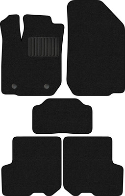 Комплект ковриков для авто Alicosta 1145_1_PR-6 для Renault Logan II седан 2014-н.в. (ворс, черный) - 
