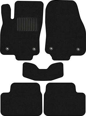 Комплект ковриков для авто Alicosta 2443_1_PR-6 для Opel Astra III хэтчбек 5дв/L48 2004-2011 (ворс, черный) - 