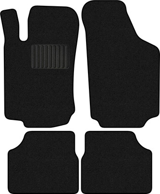 Комплект ковриков для авто Alicosta 1012_1_PR-6 для Opel Corsa хэтчбек 5дв/C 2000-2006 (ворс, черный) - 