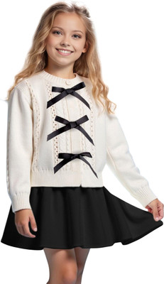 Кофта детская Amarobaby Pure Love School Lady / AB-OD25-PLSL1901/00-140 (р.140, белый) -