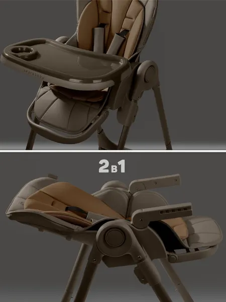 Стульчик для кормления Amarobaby Gourmet / AB25-23GOU/12