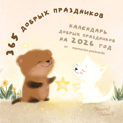 

Календарь настенный, 365 добрых праздников. 2026 год