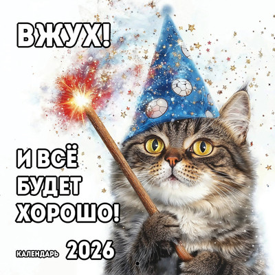 Календарь настенный Эксмо Вжух! И все будет хорошо! 2026 год (9785042167898) - 