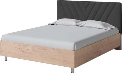 Односпальная кровать Proson Ora 90x200 (бунратти/Teddy 021 древесный уголь) - 