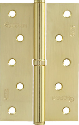 Петля дверная Нора-М 750-5-FHP-STD 120x80x2.5 (левая, матовое золото) - 