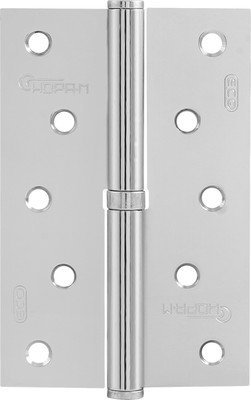 Петля дверная Нора-М 750-5-FHP-STD 120x80x2.5 (левая, хром) - 