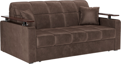 Диван Mebel-Ars Аккордеон Бакли ППУ 155x200 (бархат шоколадный Star Velvet 60 Coffee) - 