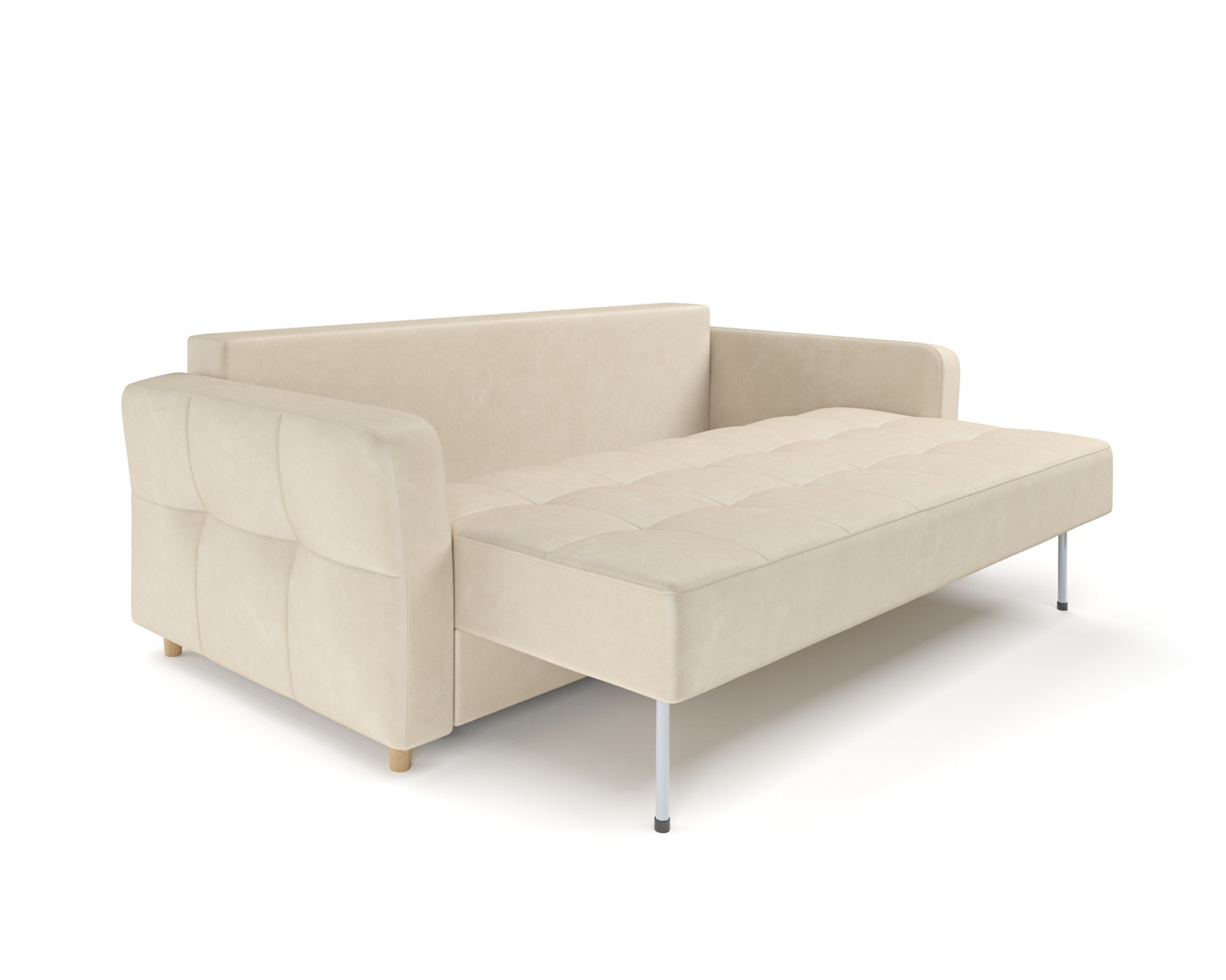 Диван Mebel-Ars Пантен (бархат бежевый Star Velvet 6 Light Beige) — фото 5