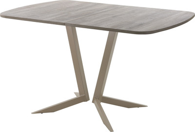 Обеденный стол AMC Elite Е19(1100) D2 (капучино/дуб уайт-ривер песочно-бежевый) -