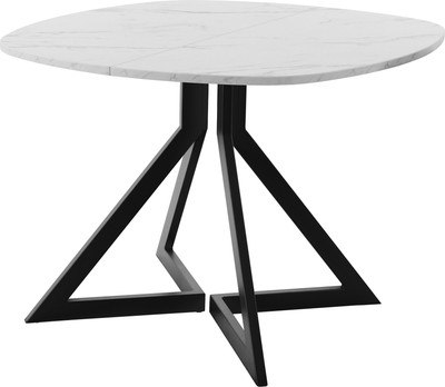 Обеденный стол AMC Elite Е20(900) D7 (черный/мрамор кристалл) - 