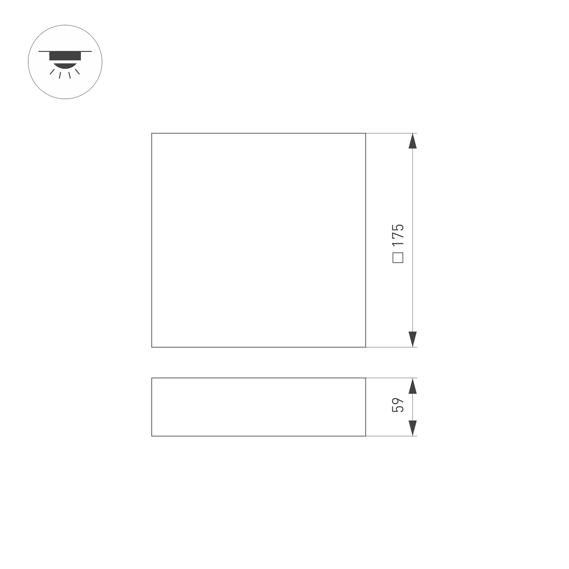 Потолочный светильник Arlight SP-QUADRO-S175x175-16W Day4000 WH / 034779 — фото 4