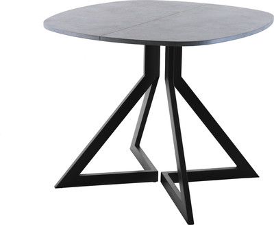 Обеденный стол AMC Elite Е20(900) D7 (черный/бетон чикаго светло-серый) - 