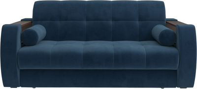Диван Mebel-Ars Аккордеон Барон №3 НПБ 120x200 (темно-синий Luna 034) - 