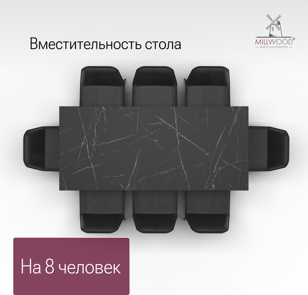 Купить Обеденный стол Millwood Сеул 180х80 в Слуцке
