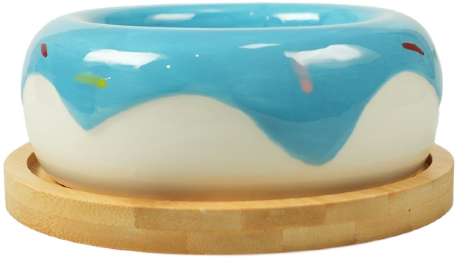 Миска для животных Mr. Kranch Bamboo / MKR543721 (250мл, голубой)