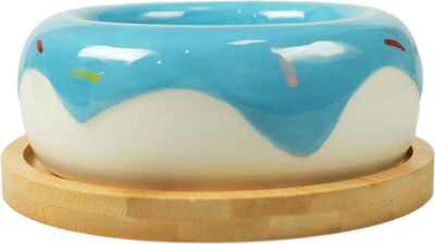 Миска для животных Mr. Kranch Bamboo / MKR543721 (250мл, голубой) - 