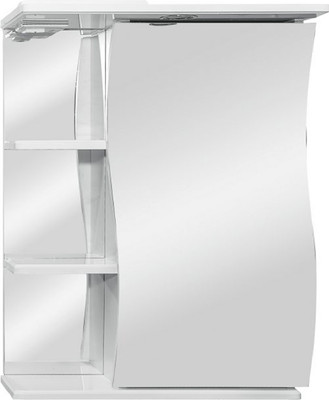 

Шкаф с зеркалом для ванной, Стиль Волна 60 / 470567