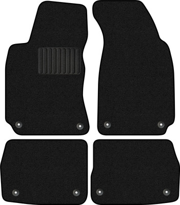 Комплект ковриков для авто Alicosta 1211_1_PR-6 для Skoda Superb I седан/3U 2001-2008 (ворс, черный) - 