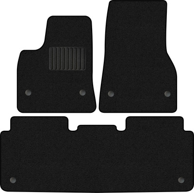 Комплект ковриков для авто Alicosta 1263_1_PR-6 для Tesla Model S лифтбек 2012-н.в. (ворс, черный) - 